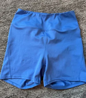 Amazon High-Waist Active Shorts in Blue thumbnail 1
