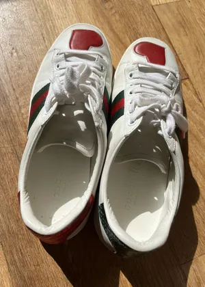 Gucci Shoes  Heart Ace Embroidered Sneakers thumbnail 2
