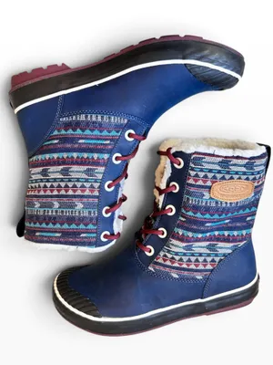 Keen Elsa Dress Blues Sherpa Lined Waterproof Winter Boots thumbnail 3