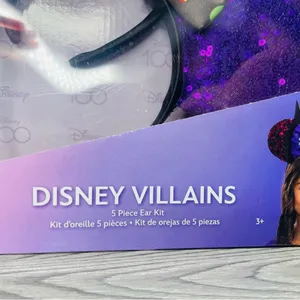 Nwt Disney villains 4 Mickey Mouse ears queen of hearts , maleficent , Ursula thumbnail 8