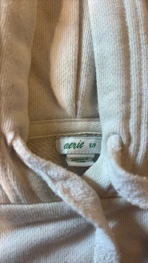 Aerie Pale Green and Cream Oversized Hoodie thumbnail 3