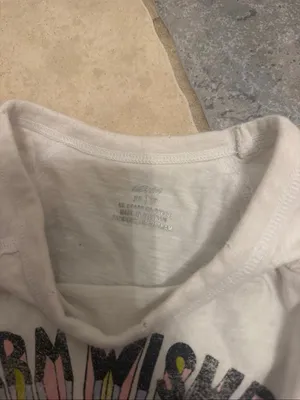 Aerie White Graphic Tee with Colorful Print thumbnail 2
