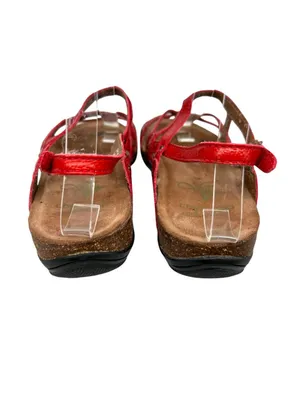 Dansko Jolie Red Leather Strappy Sandals Size 37 EU 6.5-7 US Comfort Resortwear thumbnail 5