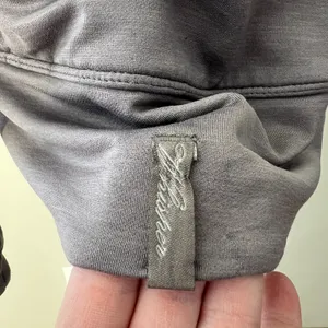 Salomon Hoodie Jacket Women Large Gray Ruched Full Zip Hiking Running Athleisure thumbnail 5