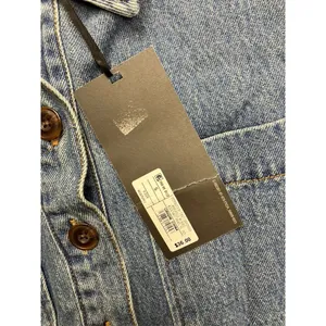 FUTURE COLLECTIVE Denim Shirt‎ Dress Short Sleeve Collared Button Front Blue S thumbnail 3