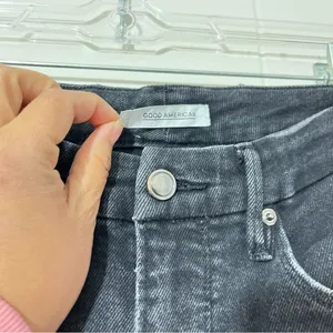 Good American Good Curve Crop Skinny Jeans Raw Hem Size 8/29 thumbnail 4