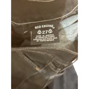 Red Engine Flared Jeans Women's Size 27x32 Dark Wash Jeans Made in USA NWT thumbnail 7