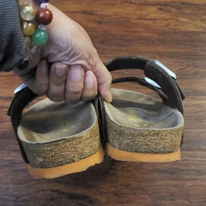 Birkenstock Brown Chic Feminine Summer Patent Leather Arizona Narrow Size 36 thumbnail 3