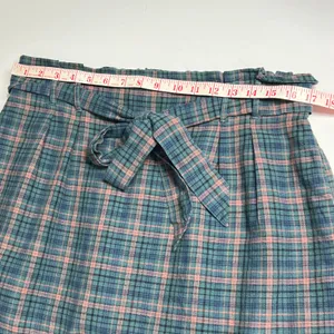 American Eagle Green Plaid Mini Skirt Size Large thumbnail 6