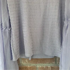 Anthropologie Balloon Sleeve Smocked Top Blouse Women’s Small S Purple thumbnail 10
