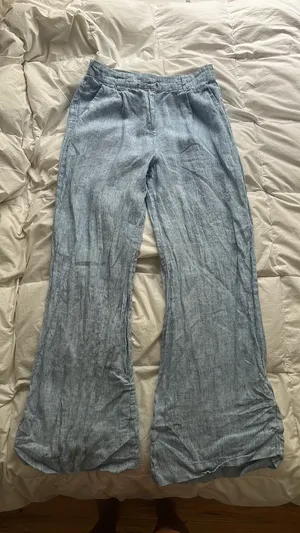 Magaschoni Linen Wide-Leg Pants thumbnail 1
