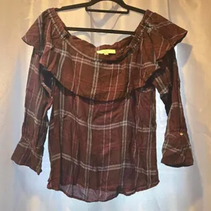 Loft Plaid Blouse thumbnail 1