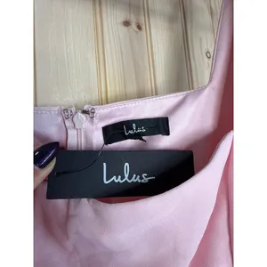 NWT Lulus Glamorous Disposition Light Pink Ruched Maxi Dress Bridesmaid Size XL thumbnail 7