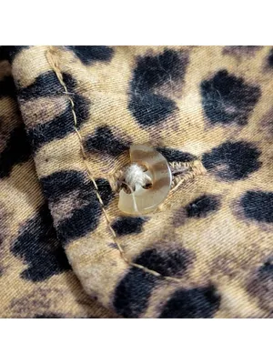 Lauren Ralph Lauren Leopard Print Night Sleep Shirt Size M Pajama 100% Cotton thumbnail 8