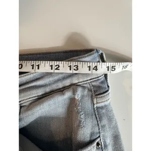 ZARA Straight leg High Rise Distressed Jeans Womens Size 8 Light Wash Boho Denim thumbnail 8