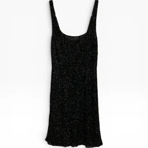 L'AGENCE Beaded Mini Dress Black Scoop Neck Sleeveless Cocktail Size XS‎ / 0 thumbnail 6