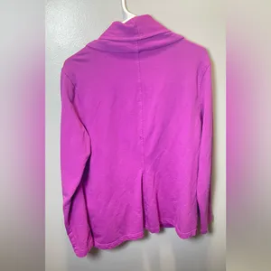 The North Face Women's Purple Sharlet Moto Jacket Long Sleeve Zip Up Size XL‎ thumbnail 2