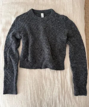 lululemon athletica Charcoal Alpaca Crewneck Sweater thumbnail 1