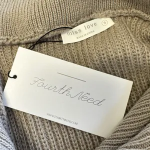NWT Miss Love Taupe Ribbed Quarter Zip BoxySweater Vest SWT8095 Small thumbnail 6