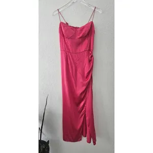 Reformation Silk Marguerite Midi Dress‎ in Pink Size 2 Formal thumbnail 5