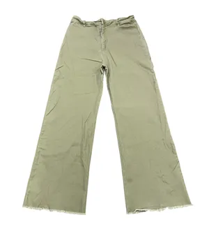 Miss Love Wide Leg High Waist Stretchy Pants Olive Green Size Large thumbnail 1