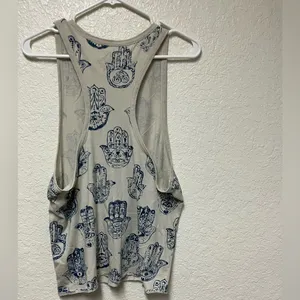 3/$15 LAST CHANCE! CHASER Hamsa Hand of Fatima Graphic Tank Top thumbnail 7