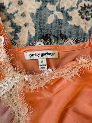 Pink and Orange Lace Detail Top thumbnail 3