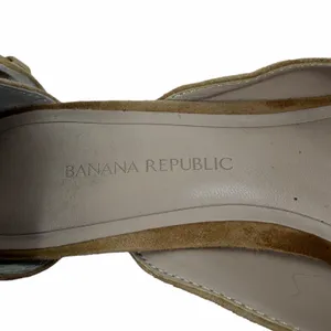 Banana Republic Pointed Toe d'Orsay Suede Ankle Strap Pump Camel Size 6.5 thumbnail 11
