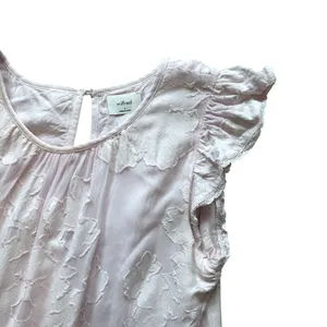 Light Pink Tiered Babydoll Mini Dress Wilfred Aritzia Women's Size Small thumbnail 6