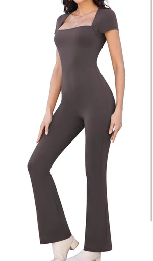 Wide Leg Jumpsuit Brown Size XS thumbnail 2