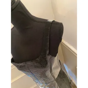 White Fox One Shoulder Guilty Pleasure Metallic Silver Mini Dress Bodycon Corset thumbnail 3