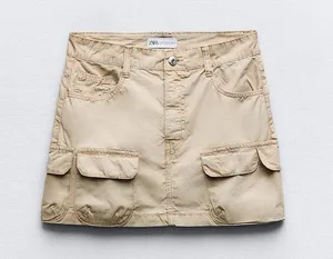 ZARA cargo mini skirt thumbnail 1