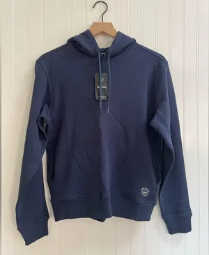 ALLBIRDS Women's The R&R Hoodie Organic Pima Cotton in True Navy Blue Size S NWT thumbnail 7