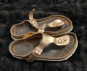 BIRKENSTOCK Gizeh Rose Gold Birko-Flor SANDALS Slide Thong Womens Sz 37 US‎ 6 thumbnail 1