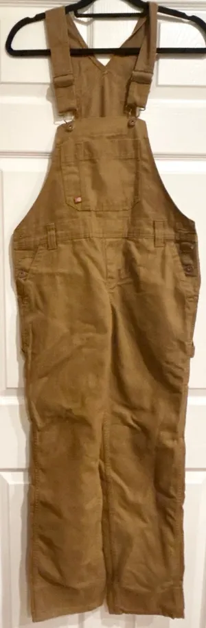 Dickies NWT Relaxed Fit Bib heritage Overalls - Rinsed Brown Duck size M thumbnail 5