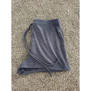 HYFVE Lounge Shorts Womens Size S blue Ribbed Knit Drawstring Waist thumbnail 4