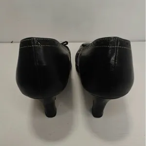 Vintage Black Salvatore Ferragamo cap toe pumps sz 9 Narrow thumbnail 4