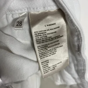 L'AGENCE‎ Jeans Womens 28 White Bootcut High Rise Stretch Denim Made USA thumbnail 3