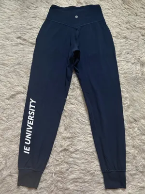 lululemon athletica Navy Women’s High-Waist Joggers with Subtle Logo Size 4 thumbnail 3