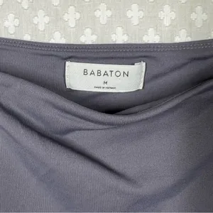 Aritzia Babaton‎ Dark Grey Contour Seamless Square Neck Bodysuit thumbnail 3