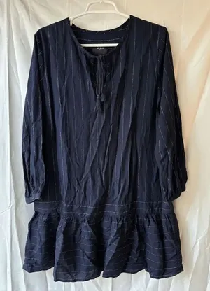 Rails Lydia Mini Dress in Panama Stripe Womens Size Medium thumbnail 1