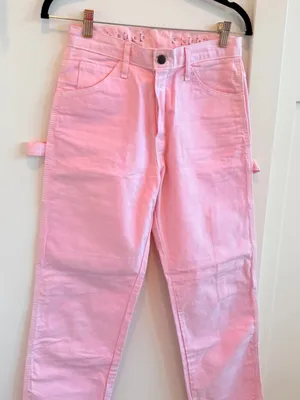 Dickies Winnie’s Customs Light Pink Women's Straight-Leg Jeans Size 28x30 thumbnail 3