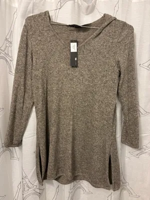 Sweaters with hood Gray thumbnail 1