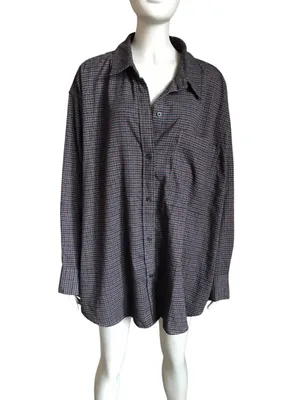 NWT Abercrombie & Fitch Black and Red Oversized Top thumbnail 2
