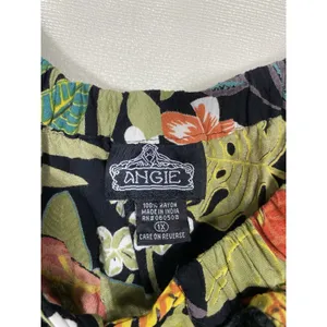 Angie Women Floral Off Shoulder Top Plus Size 1X Crochet Tropical Boho Colorful‎ thumbnail 4