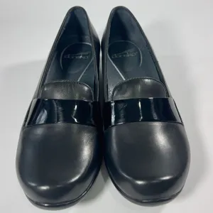 Dansko Oksana Slip-On Loafer Women 38 Black Leather Comfort Low Heel Work Shoes‎ thumbnail 2