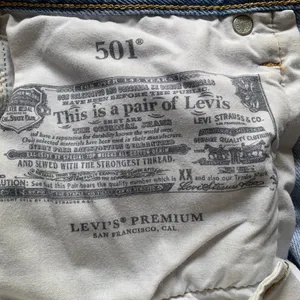 Levi's 501 Original Straight Jeans Women W28 L30 Light Wash Blue Premium Classic thumbnail 6