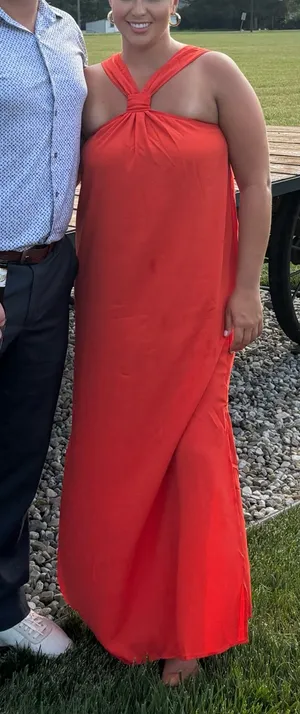 Orange Maxi Dress thumbnail 1