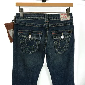 NWT Womens Size 27 27x34 True Religion Joey Classic Five-Pocket Flare Jeans thumbnail 3
