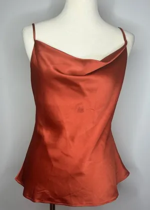 Blush- Rust Cowl Neck Cami thumbnail 1